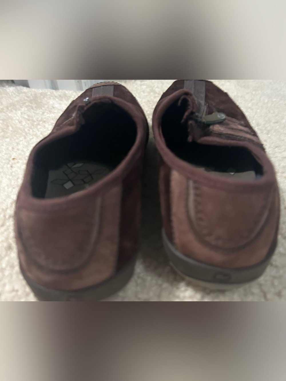 Merrell Women’s Arabasque brown leather Performance Shoes Slip on  EUC 6 - Picture 5 of 8